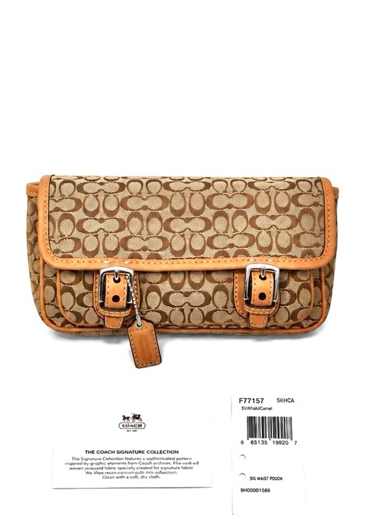 Coach Handbags - COACH Vintage Y2K Signature Canvas Buckle Waist Pouch (Style No. F77157)